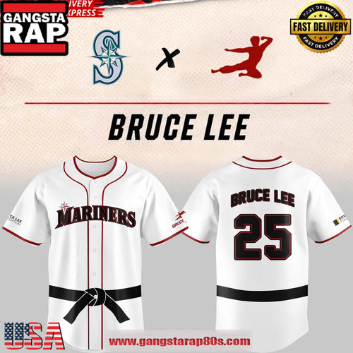 Seattle Mariners Bruce Lee Night Baseball Jersey Shirt