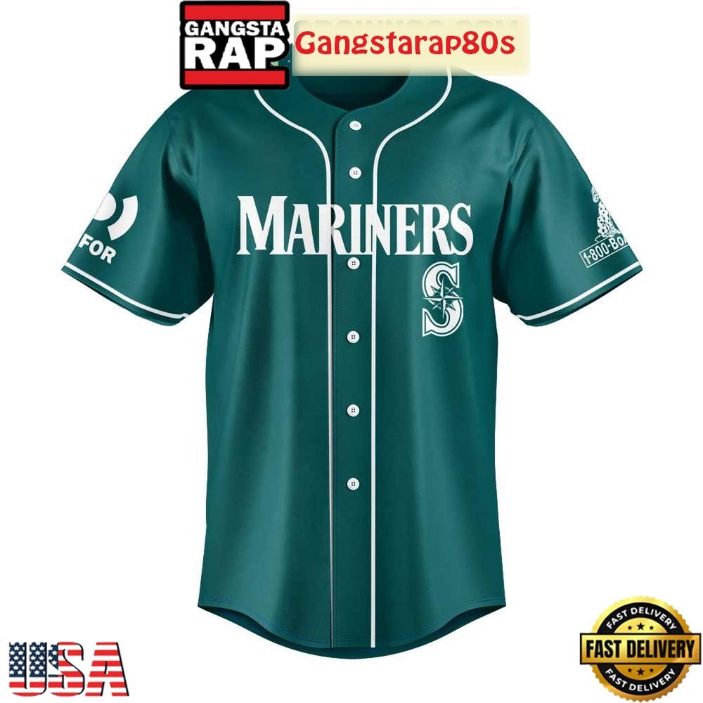 Seattle Mariners First Responders Day Baseball Jersey Shirt