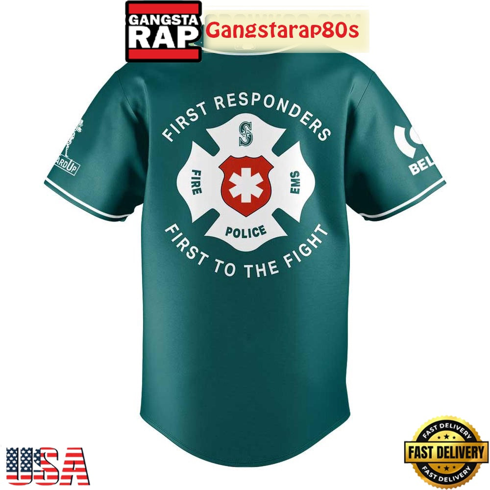 Seattle Mariners First Responders Day Baseball Jersey Shirt