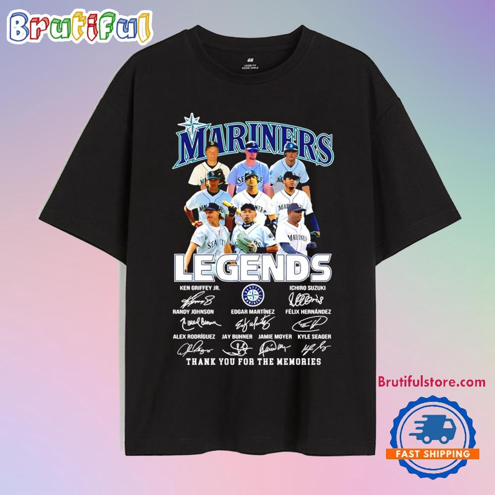 Seattle Mariners Legends Thank You Signature T Shirt