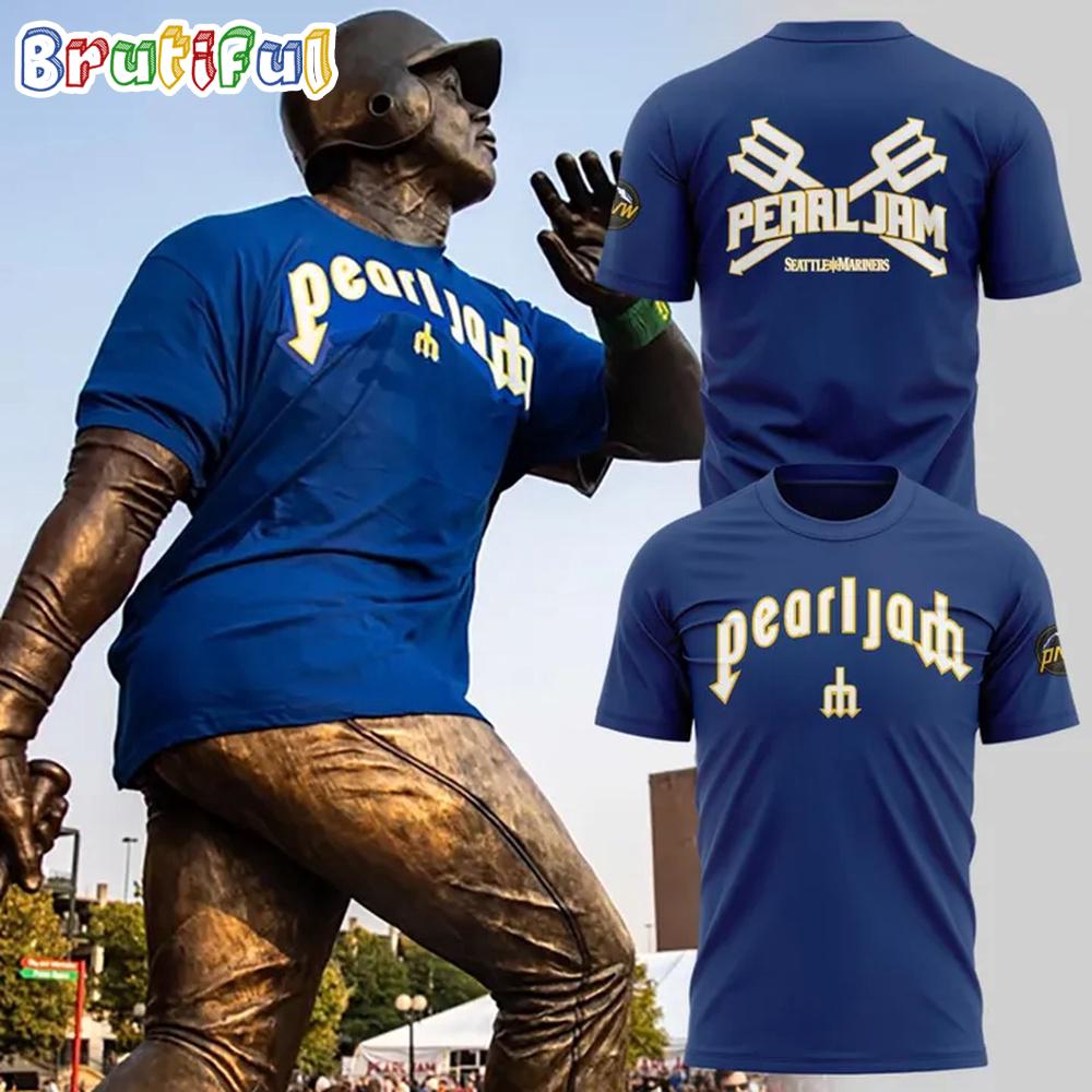 Seattle Mariners Pearl Jam Ten Club Night Hoodie T-Shirt