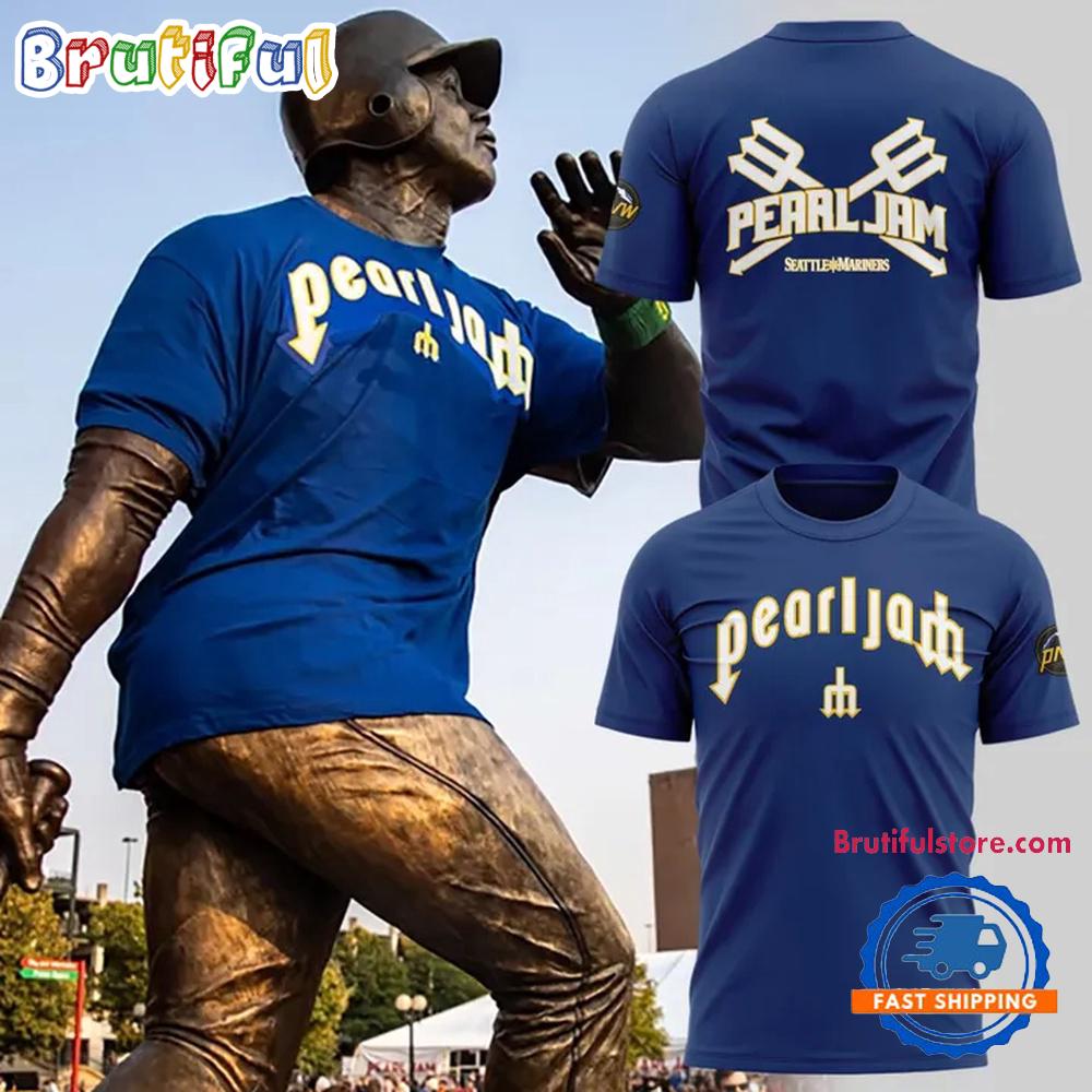 Seattle Mariners Pearl Jam Ten Club Night Hoodie T-Shirt