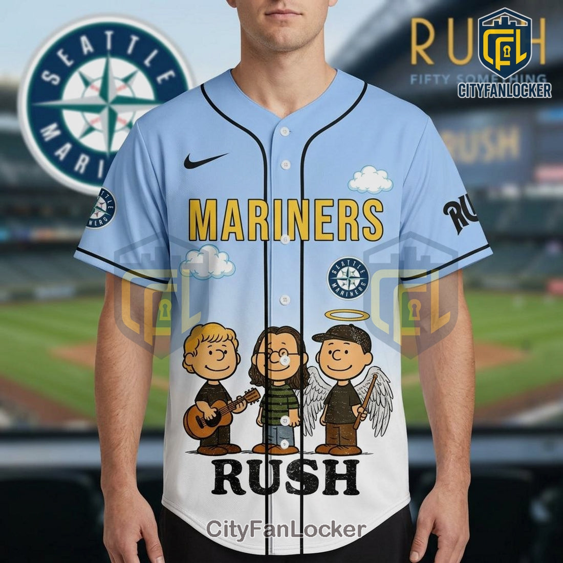Seattle Mariners Rush Fifty Something 2026 World Tour Baseball Jersey
