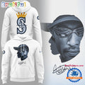 Seattle Mariners x ICHIRO 2025 Signature White Hoodie T-Shirt