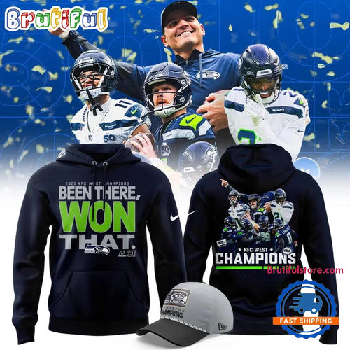 Seattle Seahawks 2025 NFC West Division Champions Been There Won That All Team Hoodie