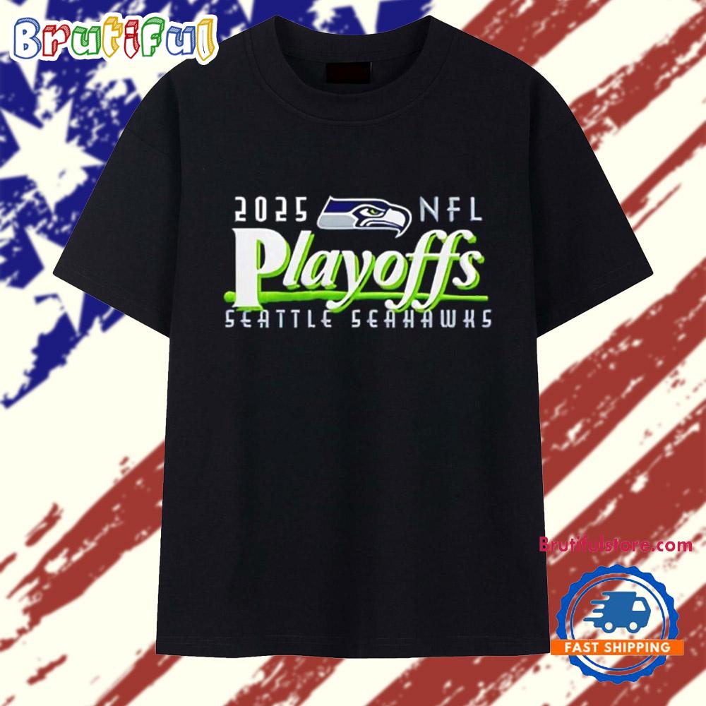 Seattle Seahawks 2025 NFL Playoffs logo T Shirt