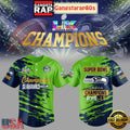 Seattle Seahawks 2026 Champions Super Bowl LX Baseball Jersey
