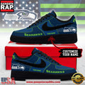 Seattle Seahawks New 2026 Version NFL Custom Air Force 1 Running Sneakers Shoes