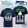 Seattle Seahawks 2026 NFL Happy Father Day New Design 3D T Shirt