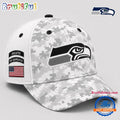 Seattle Seahawks 2026 NFL Salute to Service Digital Camo Baseball Cap