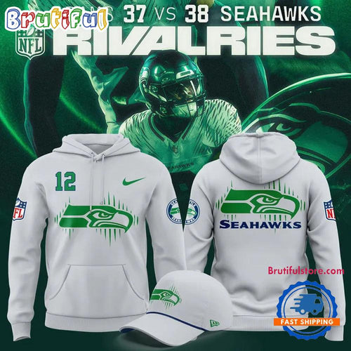 Seattle Seahawks 2026 Rivalries Sideline NFL Gray Hoodie