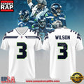 Seattle Seahawks 2026 Russell Wilson #3 Fan Apparel Vintage Football Jersey