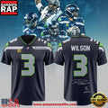 Seattle Seahawks 2026 Russell Wilson 3 Signature Vintage NFL Football Jersey