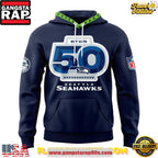 Seattle Seahawks 50th Anniversary Limited Edition All Over Print Hoodie
