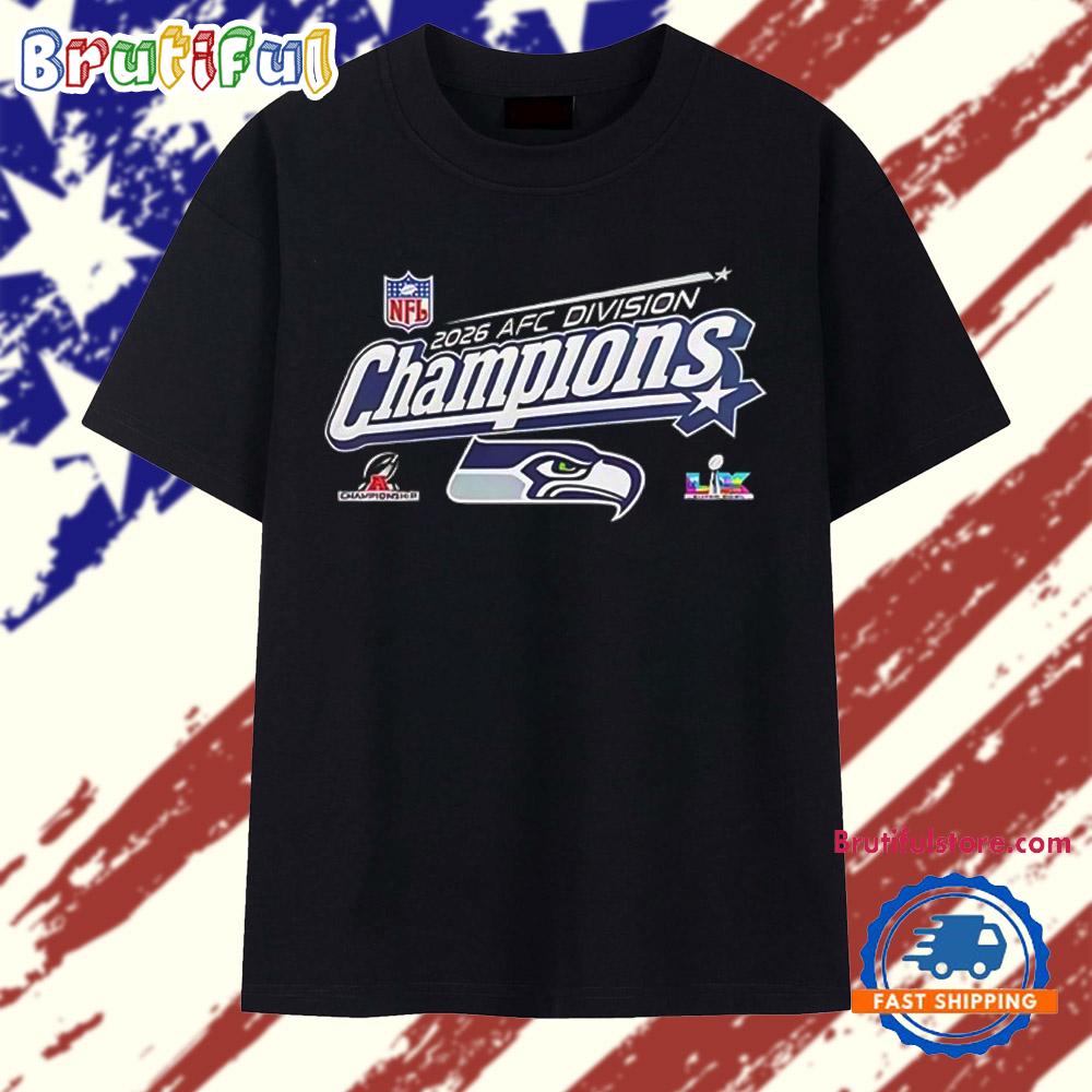 Seattle Seahawks AFC Divisional Champions 2025-26 logo T Shirt