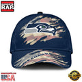 NFL Seattle Seahawks American Flag Baseball Cap Snapback Hats