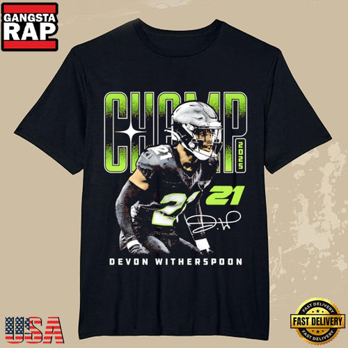 Seattle Seahawks Devon Witherspoon 2026 Title Signature T-Shirt