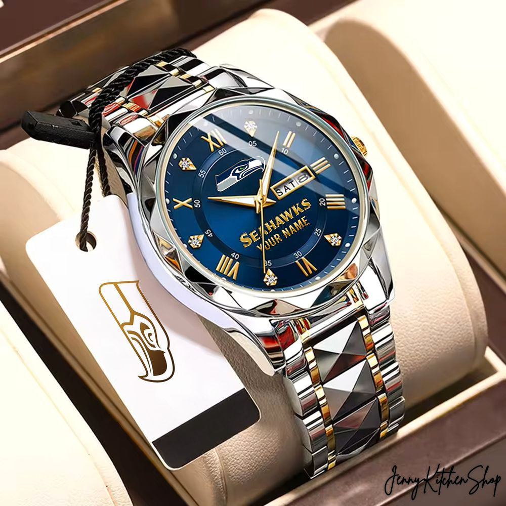 Seattle Seahawks Elegant Fashion Fan Custom Watch