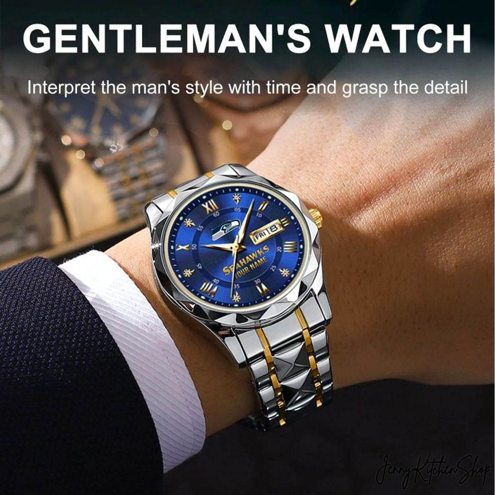 Seattle Seahawks Elegant Fashion Fan Custom Watch