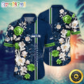 Seattle Seahawks Hawaii Shirt Flower Aloha Shirt For Football Fans