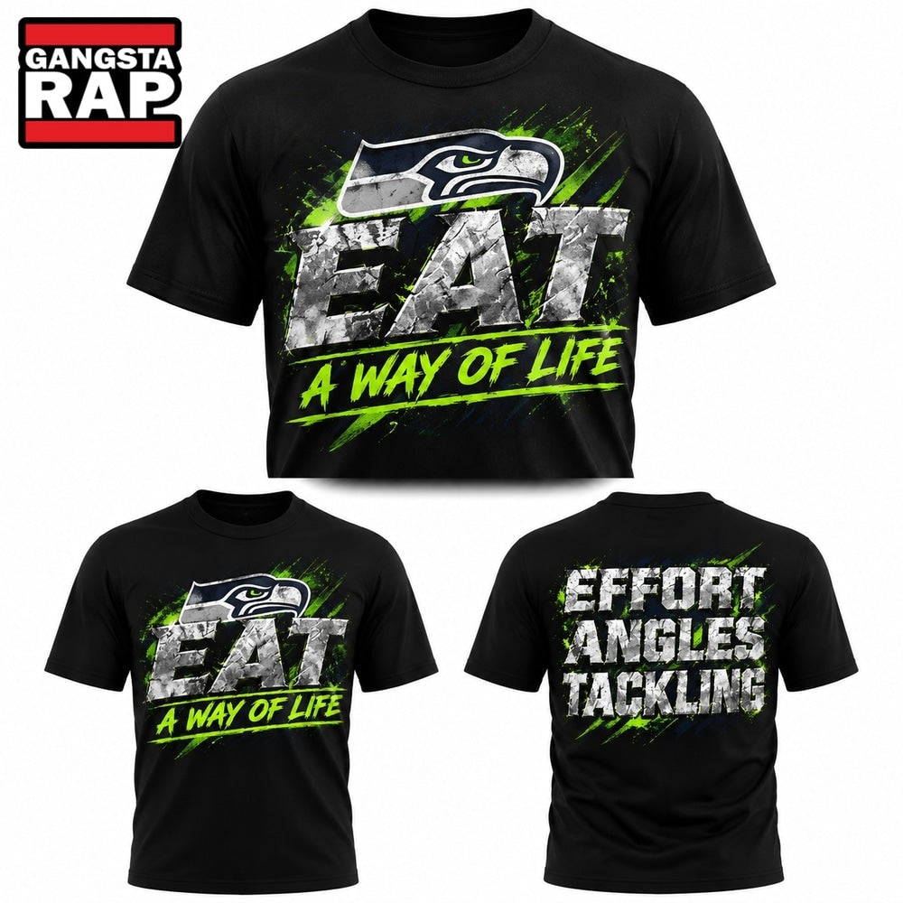 Seattle Seahawks Mike Macdonald Eat A Way Of Life 2026 3D Shirt