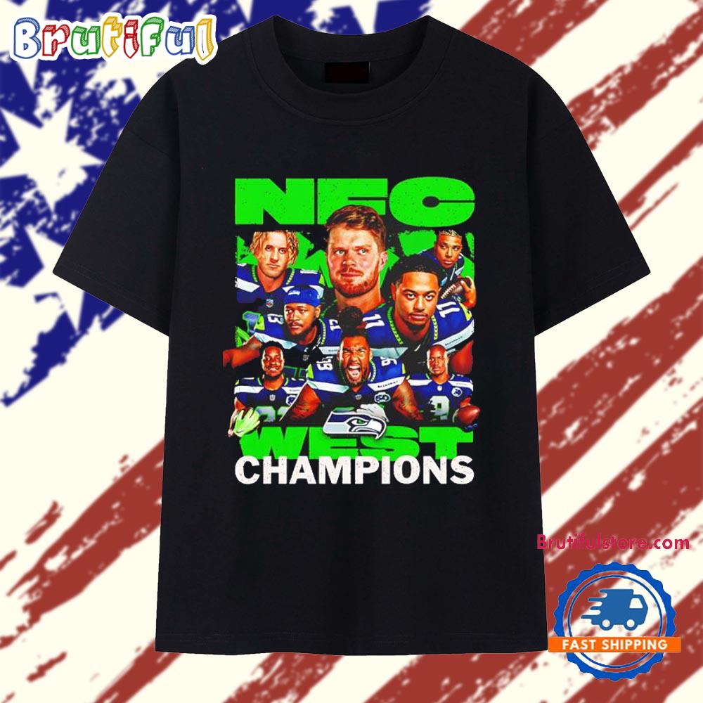 Seattle Seahawks NFC West Champions Collage T Shirt