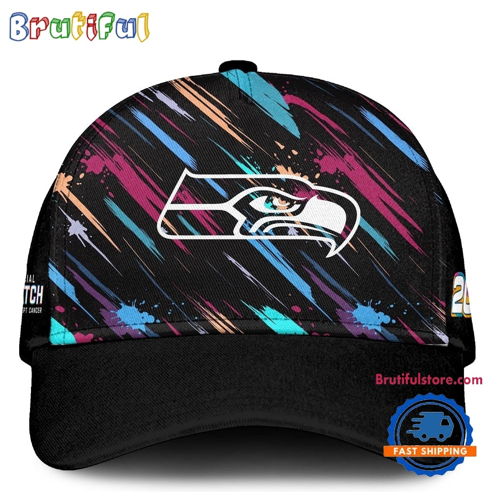 Seattle Seahawks NFL 2026 Crucial Catch Limited Edition Black Cap