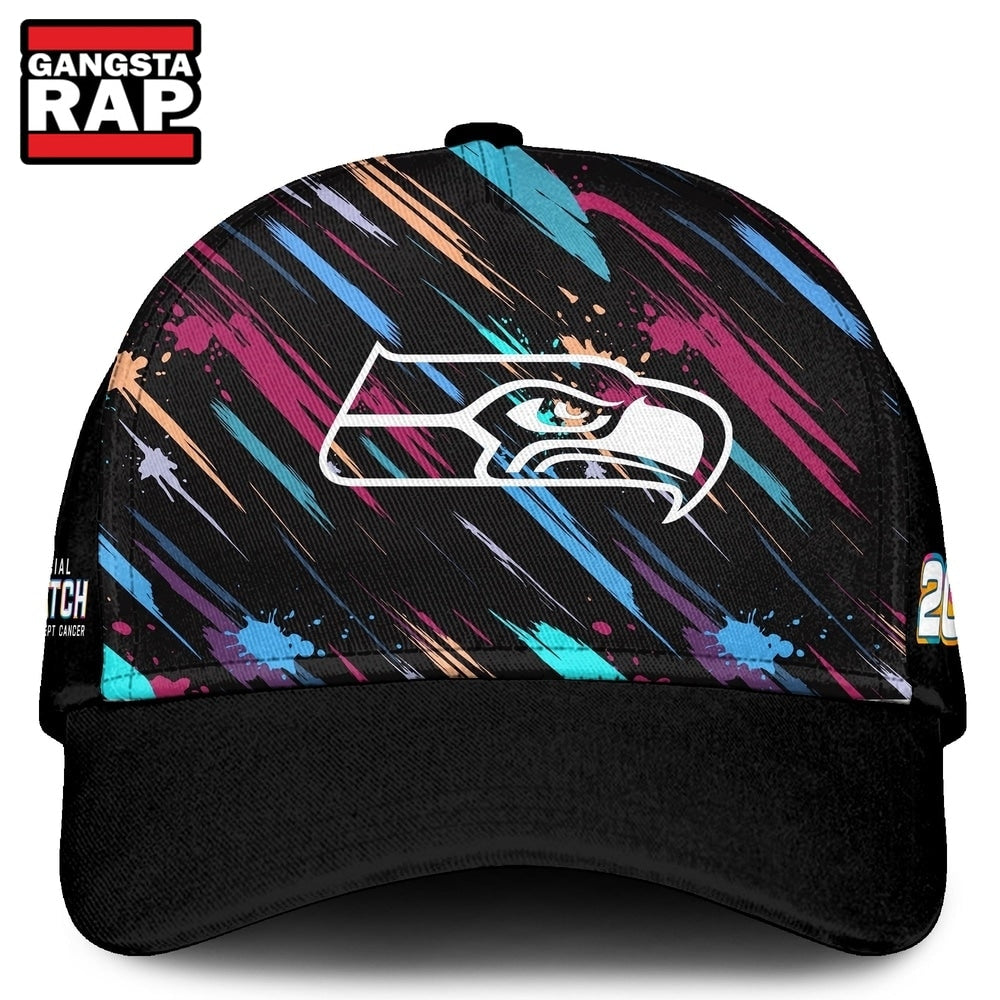 Seattle Seahawks NFL 2026 Crucial Catch Limited Edition Black Cap