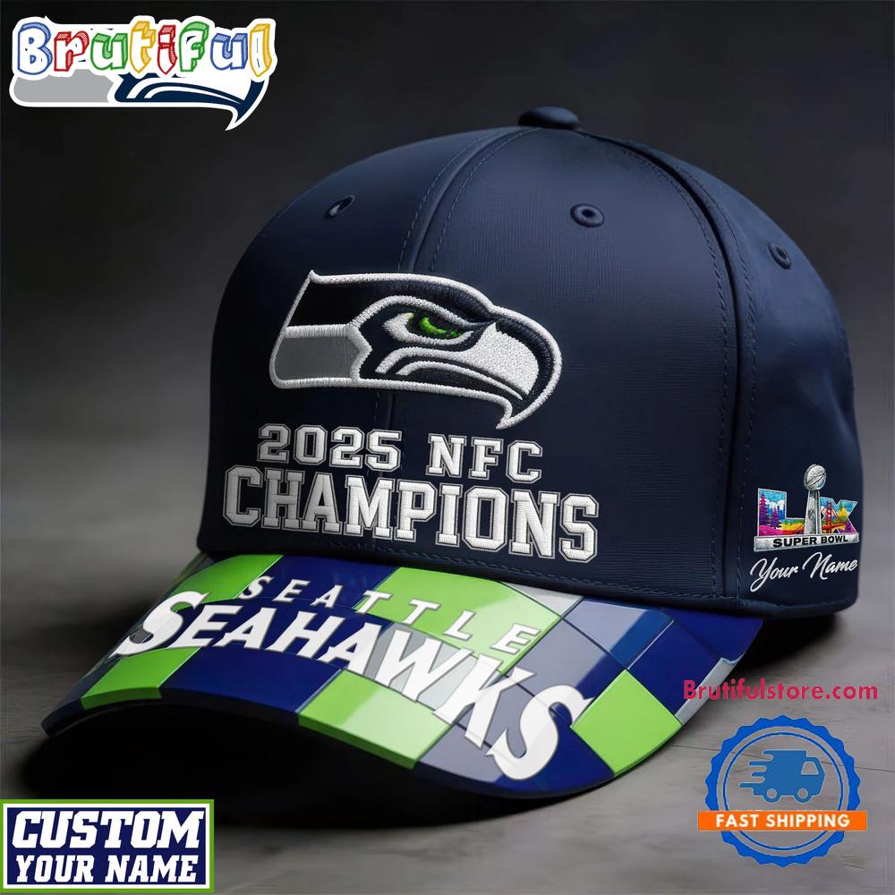 Seattle Seahawks NFL 2026 Super Bowl LX Personalized Classic Cap