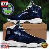 NFL Seattle Seahawks New Design Air Jordan 13 Running Sneakers Shoes For Fans