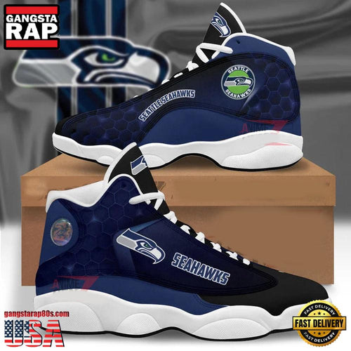 NFL Seattle Seahawks New Design Air Jordan 13 Running Sneakers Shoes