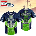 Seattle Seahawks NFL Blessed Beyond The Score Baseball Jersey