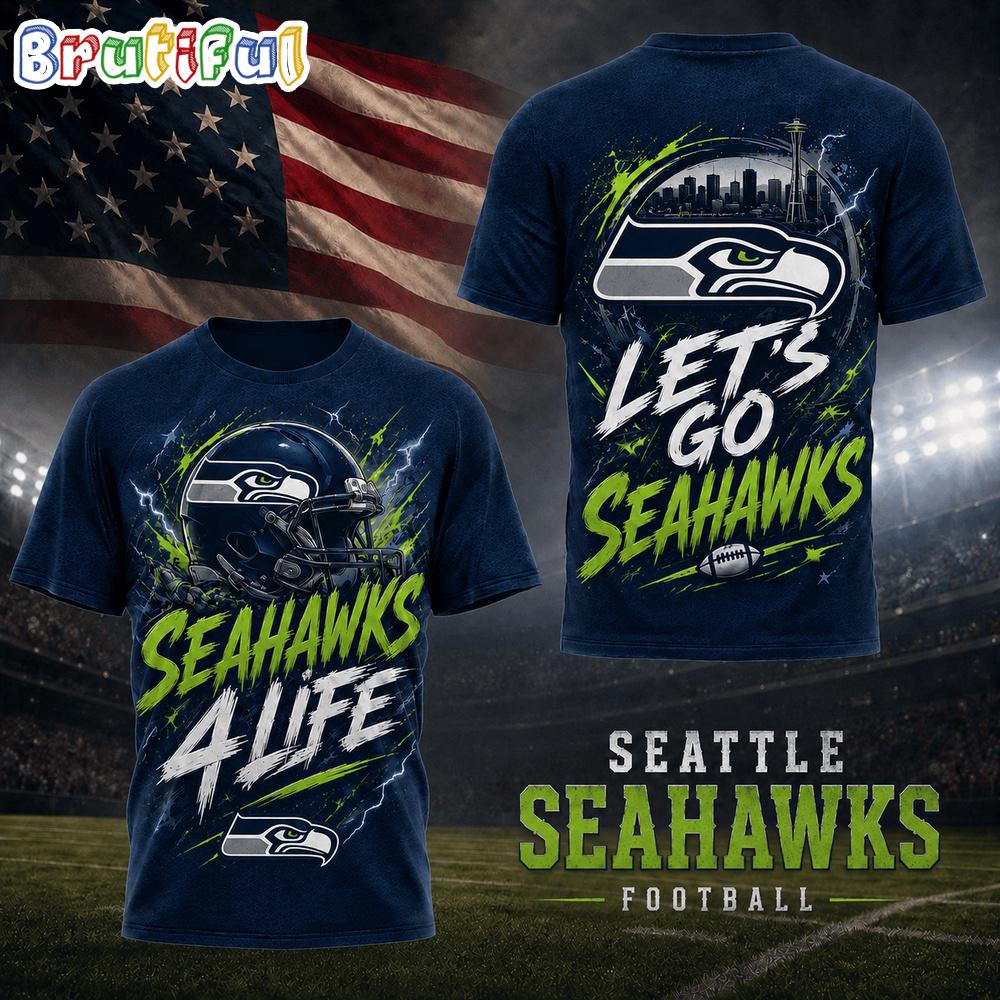 Seattle Seahawks NFL Fan For Life Limited Edition 3D Shirt
