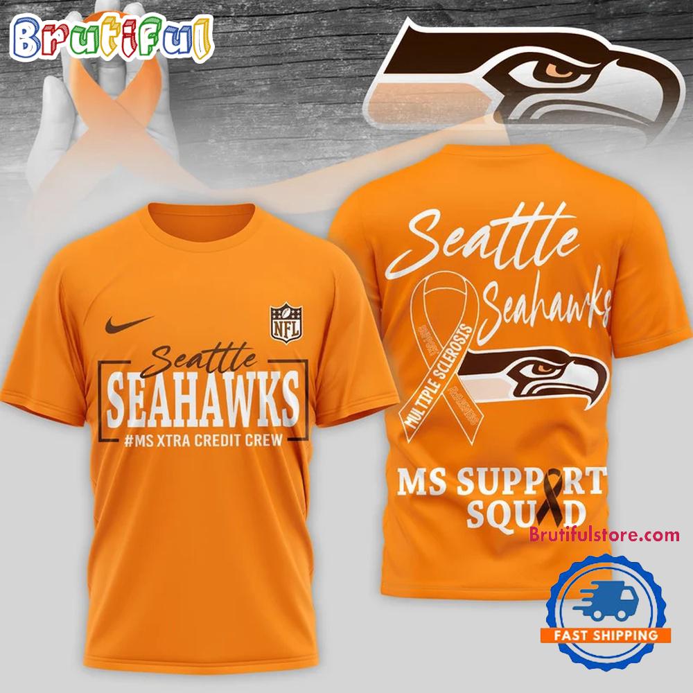 Seattle Seahawks NFL Multiple Scleross Support 3D T Shirt
