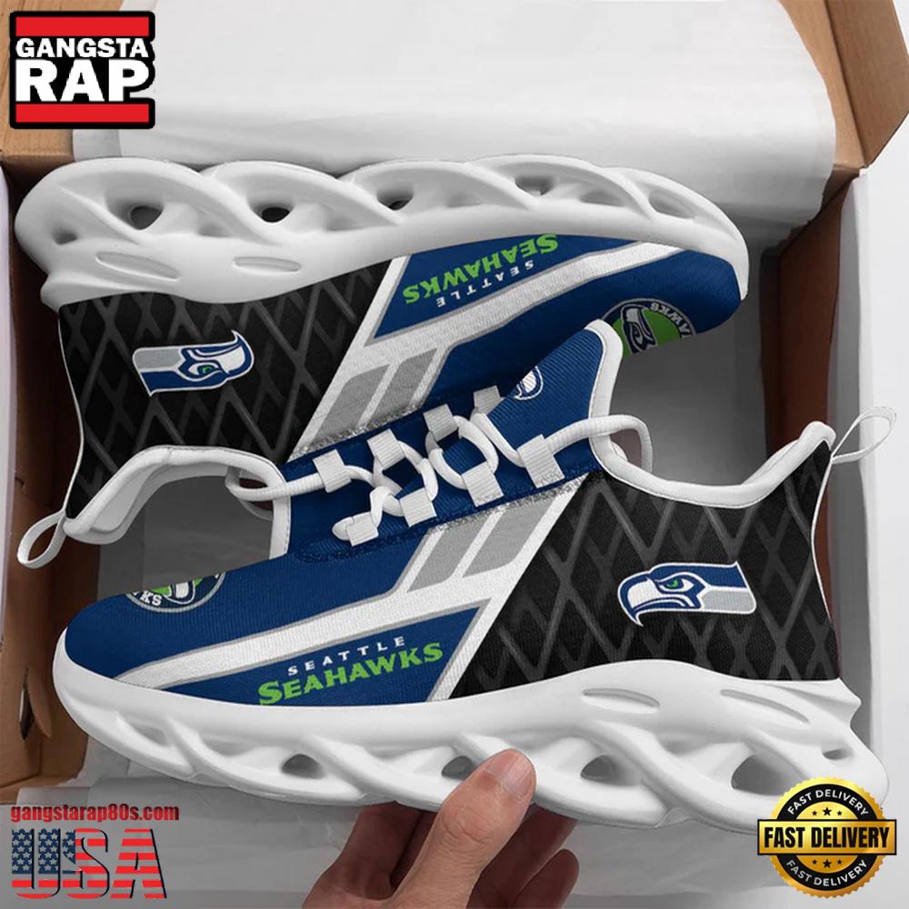 NFL Seattle Seahawks Pattern Max Soul Shoes Running Sneakers New Designer