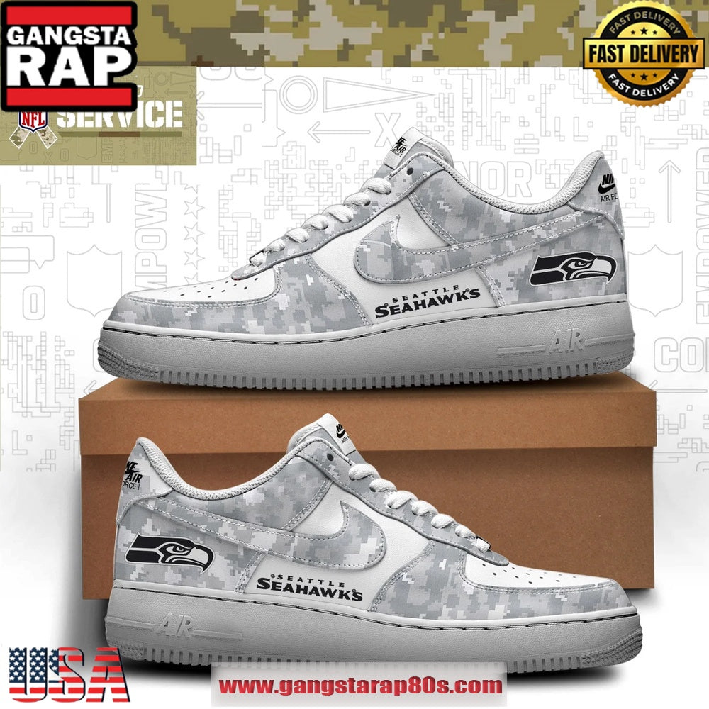 Seattle Seahawks Salute To Service 2026 Air Force 1 Sneakers Shoes