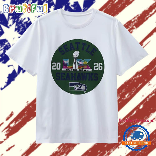 Seattle Seahawks Super Bowl Xl 2026 Logo T Shirt