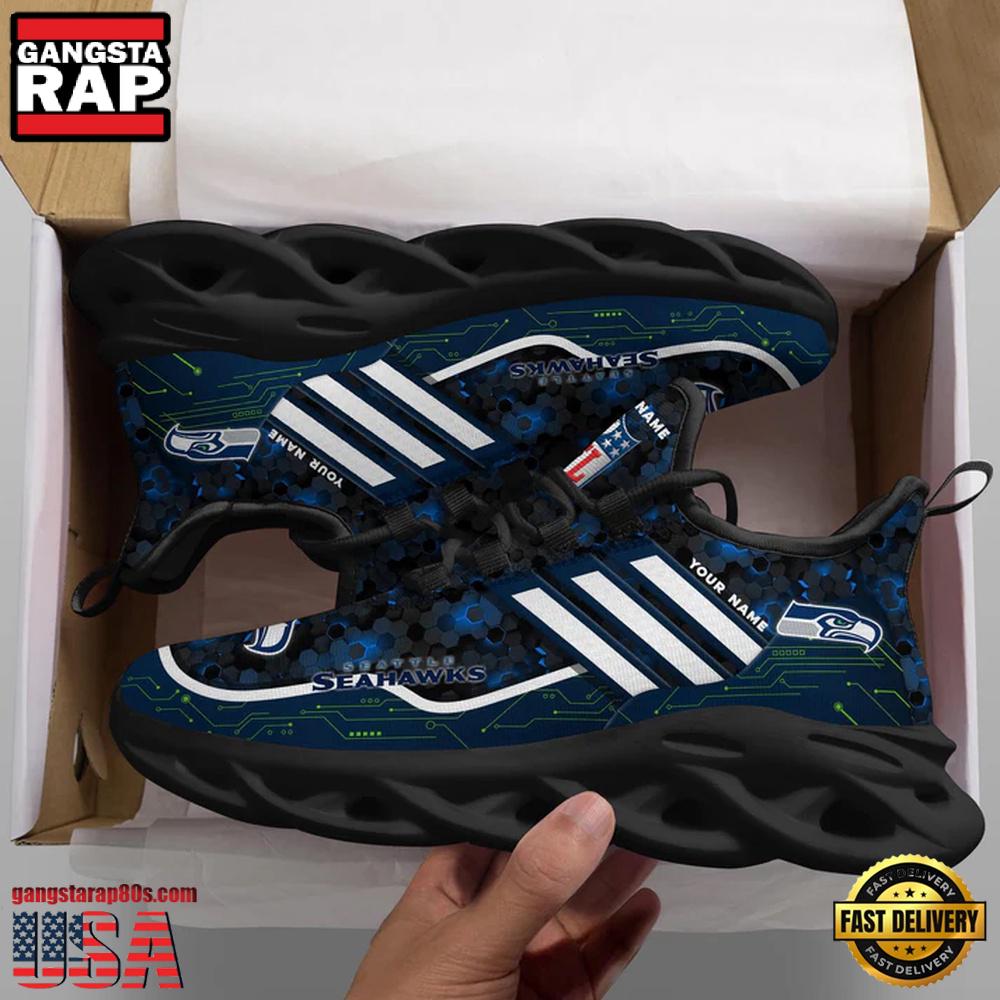 NFL Seattle Seahawks Team Max Soul Shoes Running Sneakers New Designer