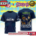 Seattle Seahawks x Scooby Doo Premium Custom Name 3D Shirt