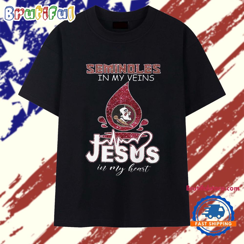 Seminoles In My Veins Jesus In My Heart 2025 T Shirt