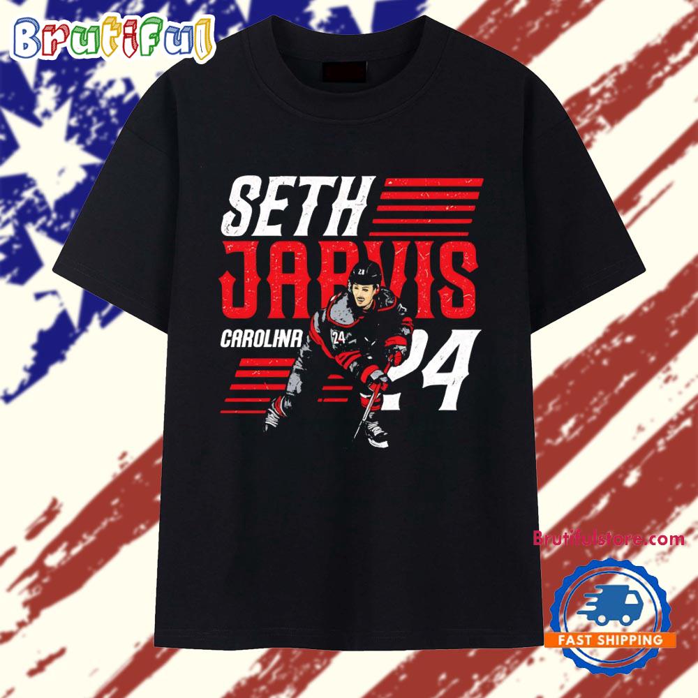 Seth Jarvis Carolina Hurricanes NHL Hockey Player T Shirt