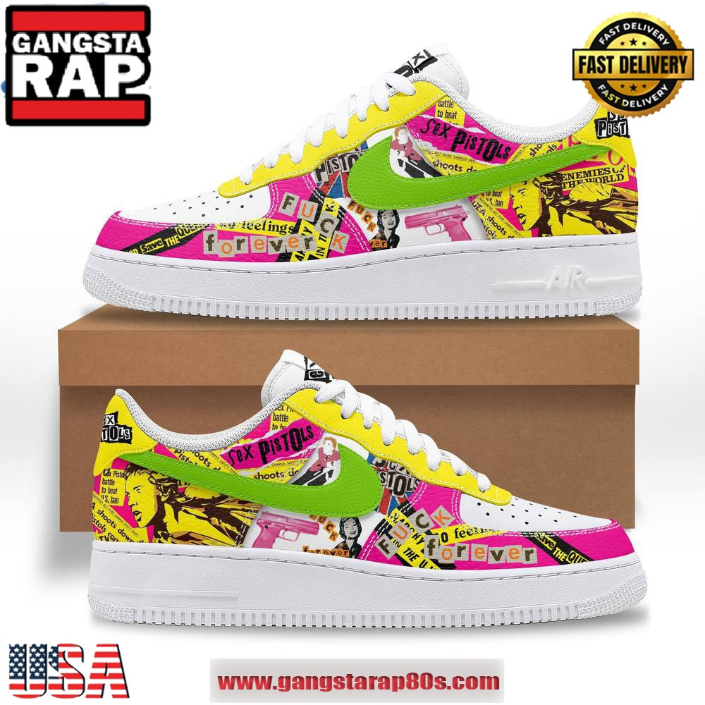 Sex Pistols Battle To Beat Air Force 1 Running Sneakers Shoes
