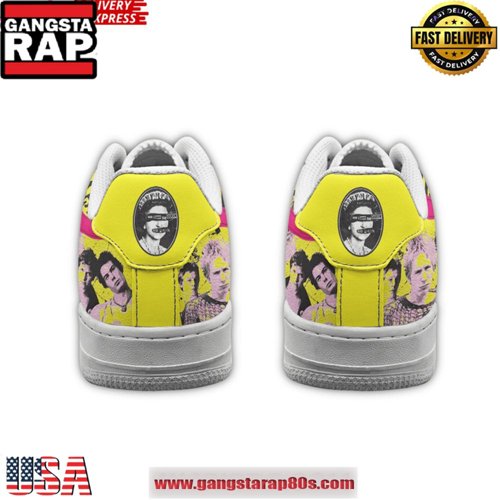 Sex Pistols Rockband Limited Edition Air Force 1 Running Sneakers Shoes