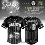 SF Giants Peso Pluma Dinastia Tour Graphic Black Baseball Jersey