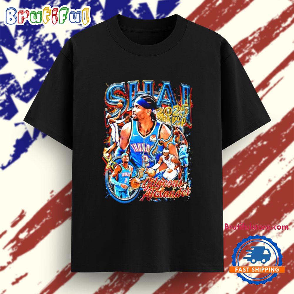 Shai Alexander 2025 NBA MVP OKC Thunder Graphic T Shirt
