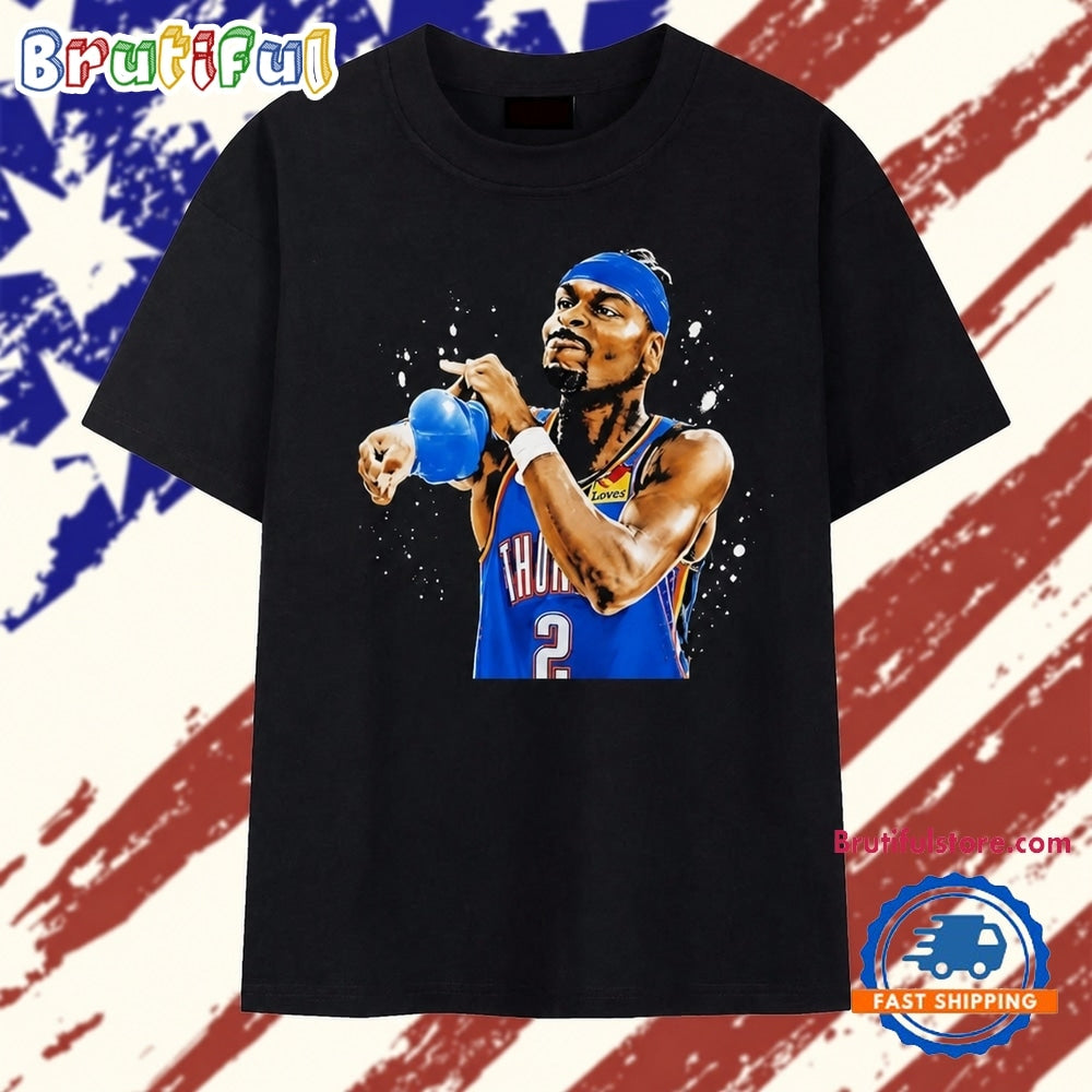Shai Gilgeous Alexander Oklahoma City Thunder 2 T Shirt