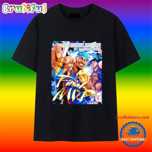 Shai Gilgeous-Alexander Oklahoma City Thunder Finals MVP 2025 Comic T Shirt