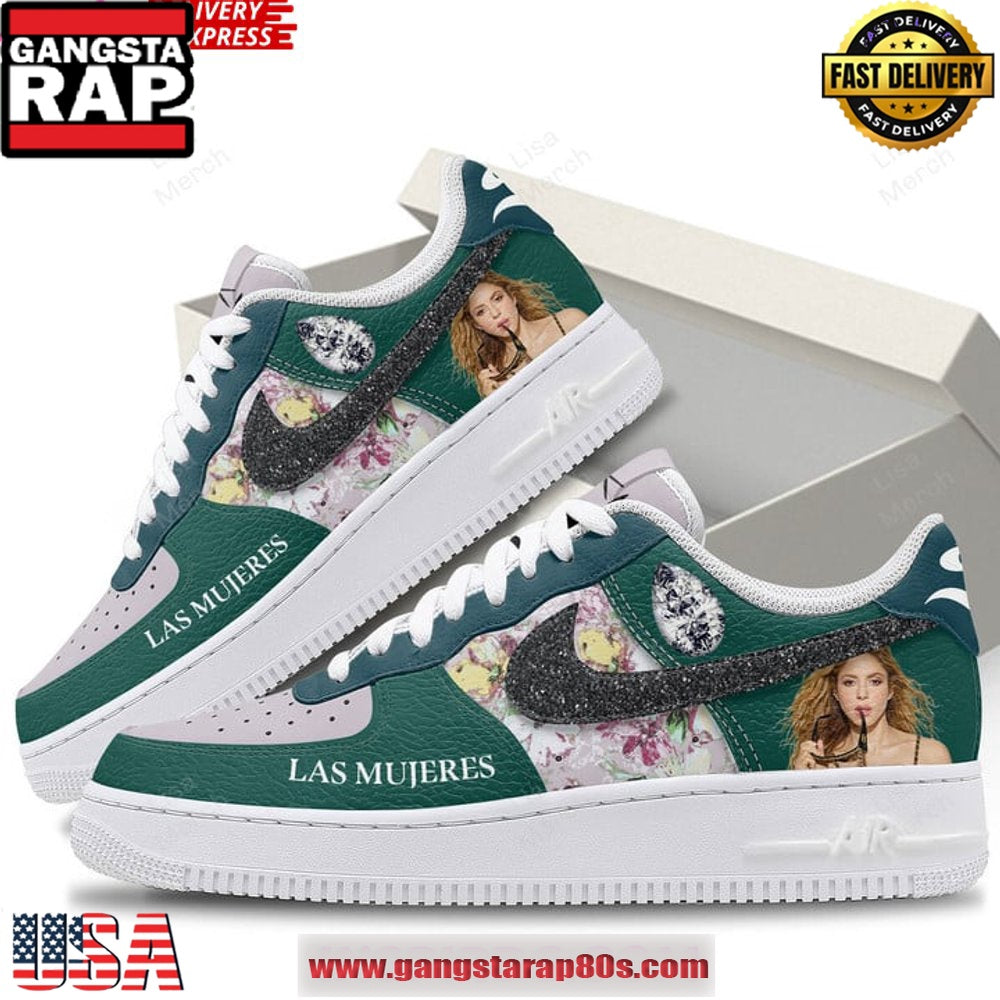 Shakira Limited Edition Air Force 1 Running Sneakers Shoes