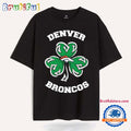 Shamrock Football St Patricks Day Denver Broncos NFL 2025 T Shirt
