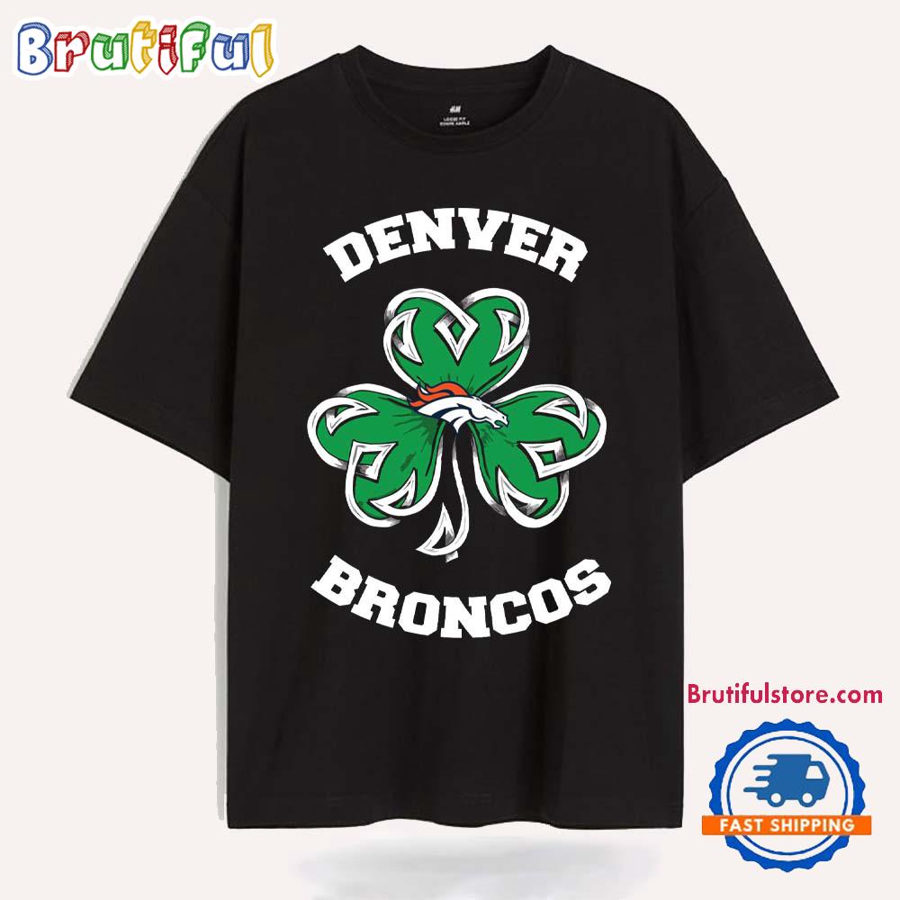 Shamrock Football St Patricks Day Denver Broncos NFL 2025 T Shirt